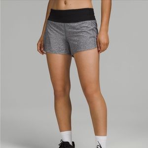 Gray Lululemon Speed Up shorts